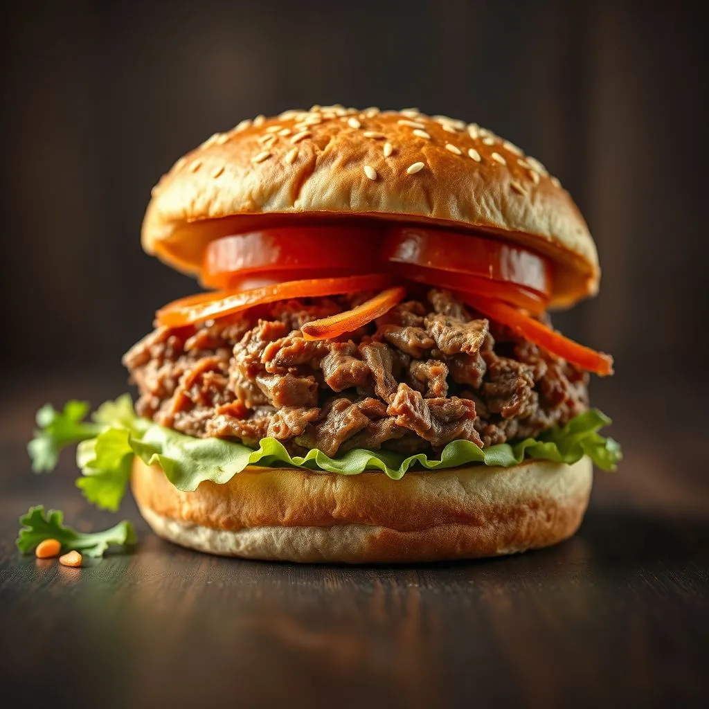 Burger effiloche de boeuf