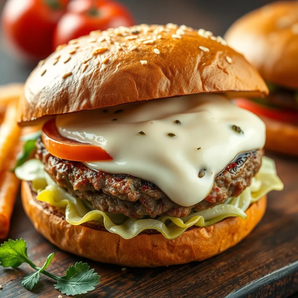 burger mozzarella