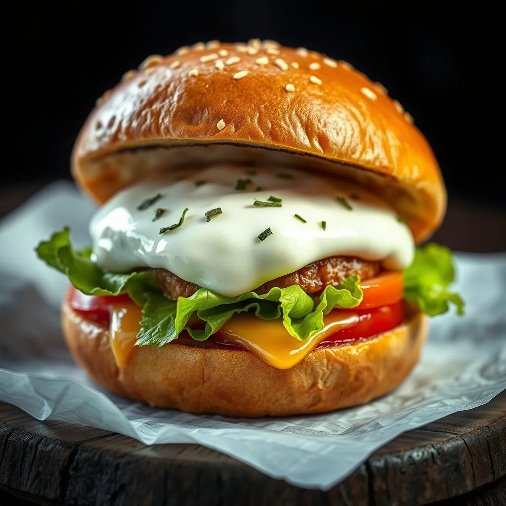 burger mozzarella