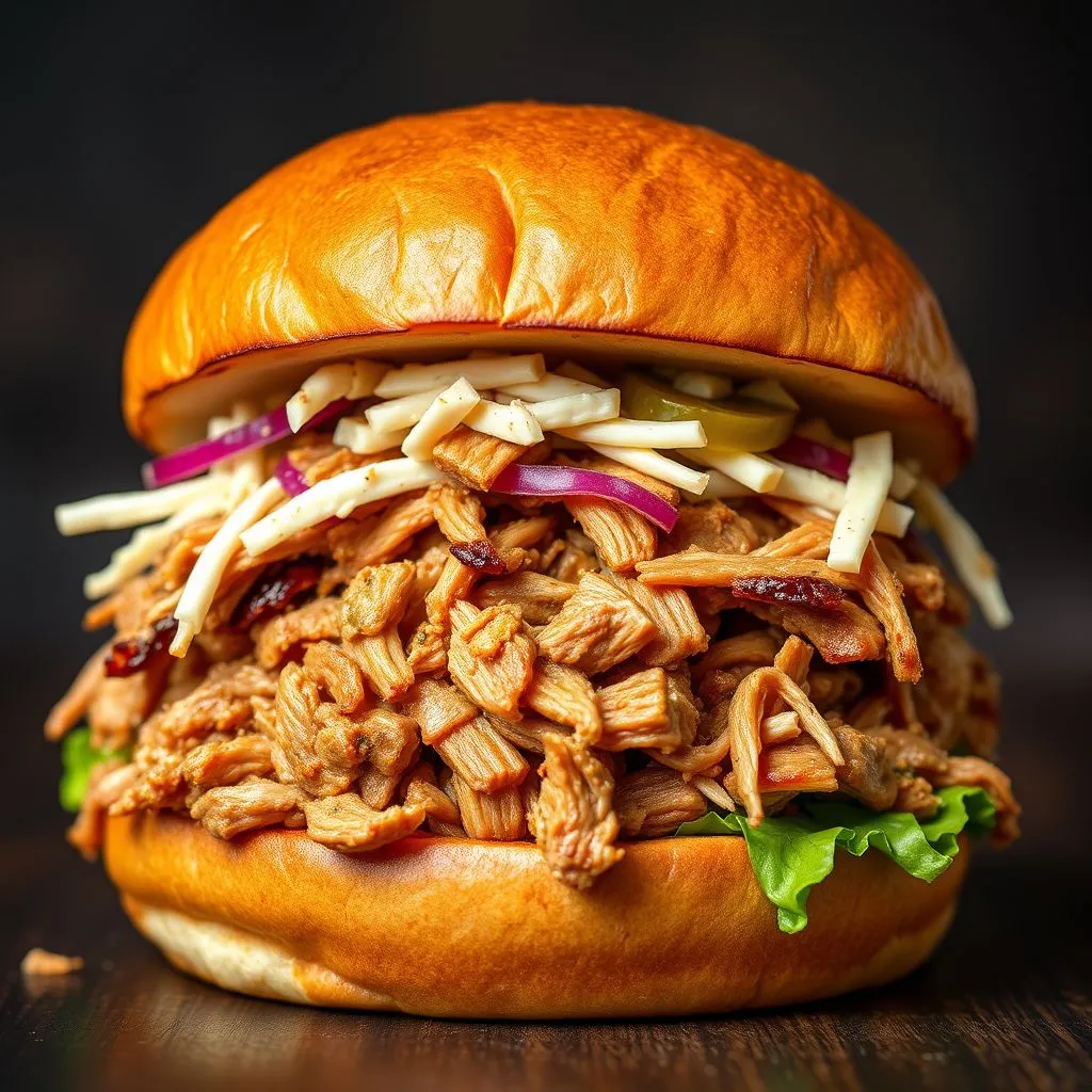 burger porc effiloche